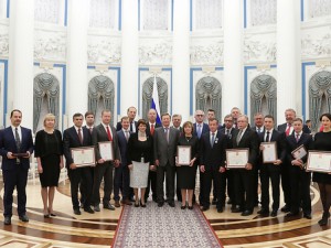 Представители РСПП получили государственные награды за вклад в социально-экономическое развитие России.