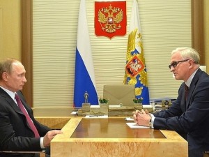 Президент РФ Владимир Путин провел рабочую встречу с Президентом РСПП Александром Шохиным