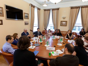 Президент РСПП Александр Шохин провел пресс-завтрак с представителями крупнейших деловых СМИ